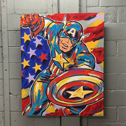 Captain America Stango Painting - GT - Wholesale.com