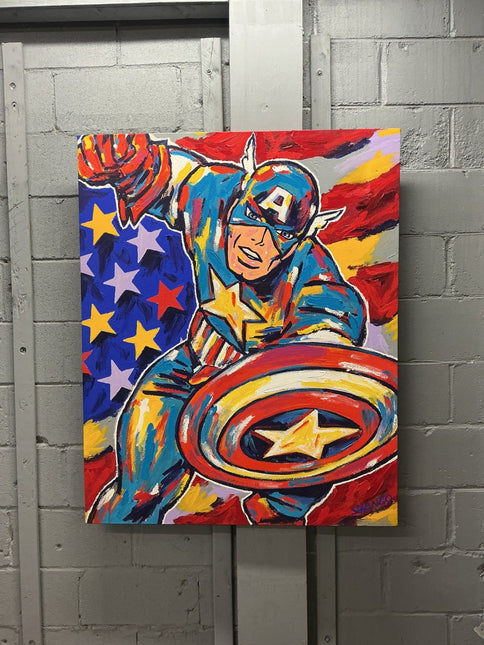 Captain America Stango Painting - GT - Wholesale.com