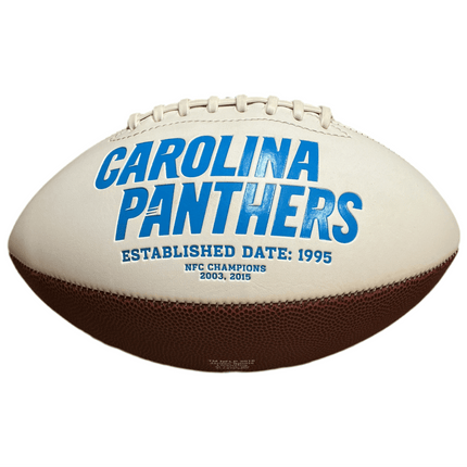 Carolina Panthers Rawlings Jarden Sports NFL Team Signature Autograph White Panel Football - GT - Wholesale.com
