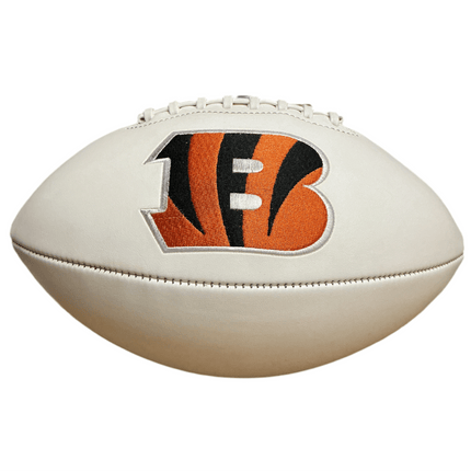 Cincinnati Bengals Rawlings Jarden Sports NFL Team Signature Autograph White Panel Football - GT - Wholesale.com