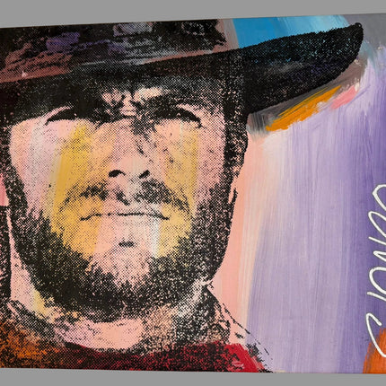 Clint Eastwood 2 Stango Painting 43 in x 38 1/2 in x 1 in - GT - Wholesale.com