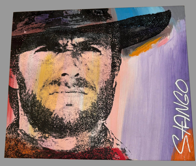 Clint Eastwood 2 Stango Painting 43 in x 38 1/2 in x 1 in - GT - Wholesale.com