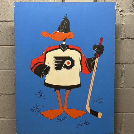 Daffy Duck Flyers Jersey Autographed by Several Players Stango Painting - GT - Wholesale.com