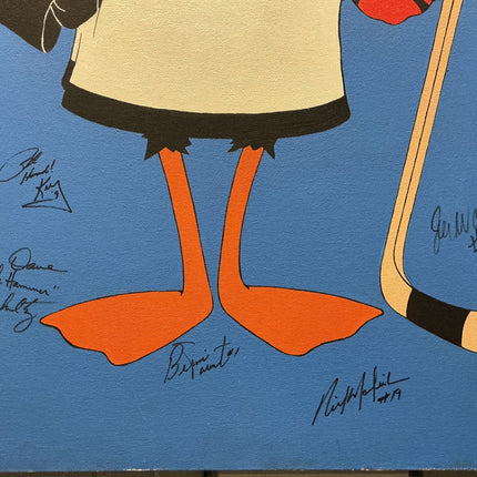 Daffy Duck Flyers Jersey Autographed by Several Players Stango Painting - GT - Wholesale.com