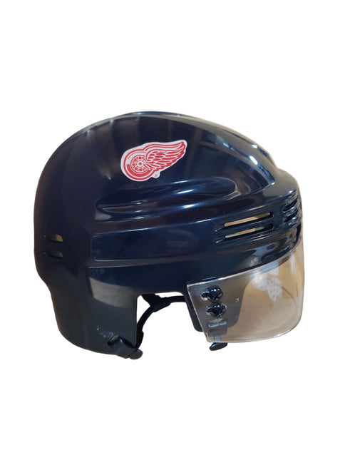 detroit red wings motorcycle helmet Curtis Joseph Game Issued Goalie Mask Pro's Choice Dom Malerba 2002 Signed By Curtis Joseph just like the real thing LUCAS RAYMOND SIGNED FULL-SIZE DETROIT