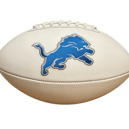 Detroit Lions Rawlings Jarden Sports NFL Team Signature Autograph White Panel Football - GT - Wholesale.com