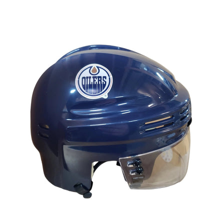 Edmonton Oilers T/B SportStar NHL Hockey Player Mini Helmet - Navy - GT - Wholesale.com