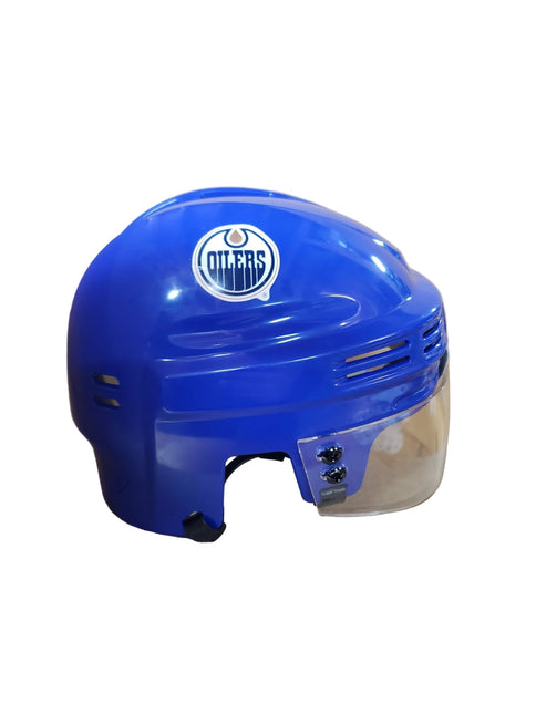 Edmonton Oilers T/B SportStar NHL Hockey Player Mini Helmet - Royal - GT - Wholesale.com