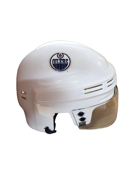 Edmonton Oilers T/B SportStar NHL Hockey Player Mini Helmet - White - GT - Wholesale.com