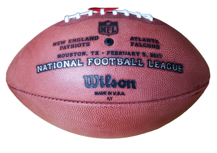 New England Patriots Super Bowl 51 LI Champions Wilson NFL Live Signature Autograph Silver Panel Football - GT - Wholesale.com