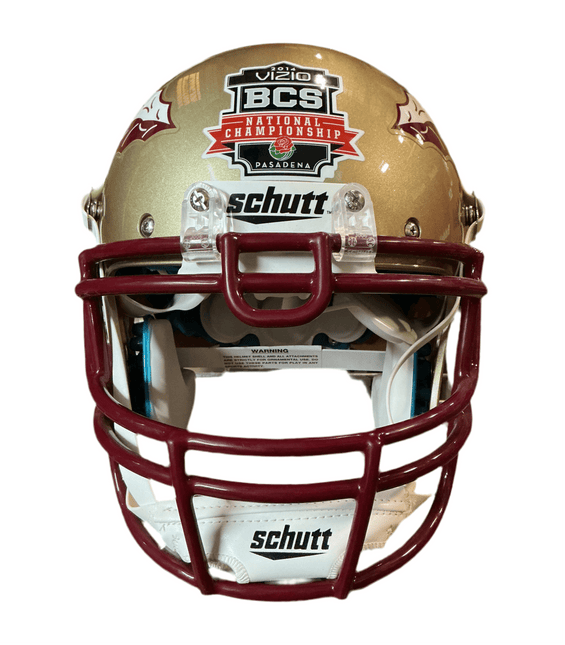 Florida State 2013 Champs Schutt NCAA College Football Authentic Full Size Helmet - GT - Wholesale.com