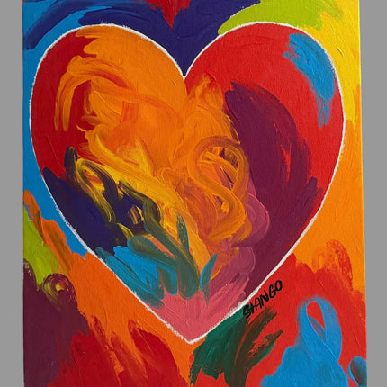Heart Stango Painting 44 1/4 in x 38 1/4in x 1 in - GT - Wholesale.com