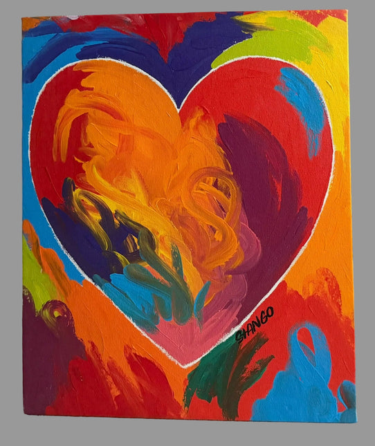 Heart Stango Painting 44 1/4 in x 38 1/4in x 1 in - GT - Wholesale.com