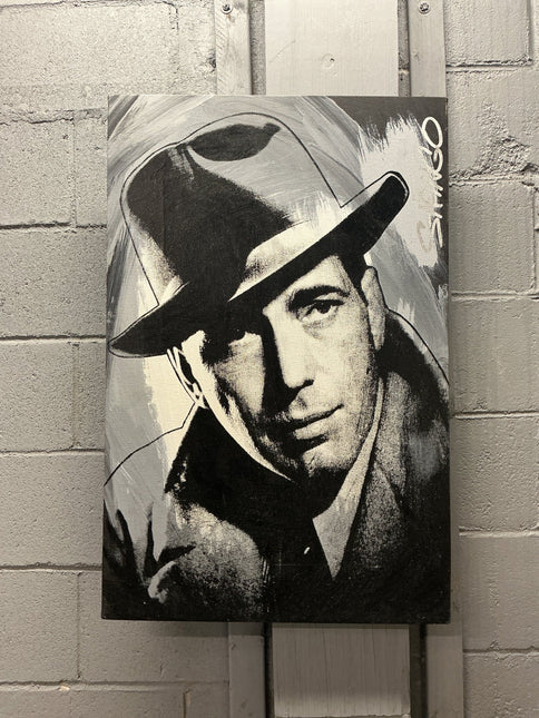 Humphrey Bogarts Black and White Stango Painting - GT - Wholesale.com