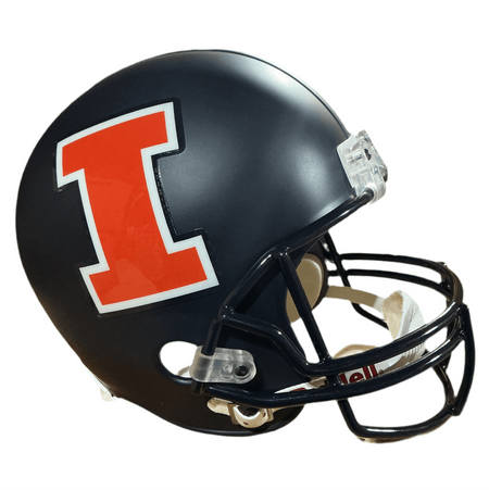 Illinois Fighting Illini Navy Riddell College Replica VSR4 Full Size Helmet - GT - Wholesale.com