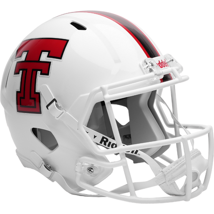Texas Tech Red Raiders White 2026 Riddell NCAA Deluxe Replica Speed Full Size Helmet