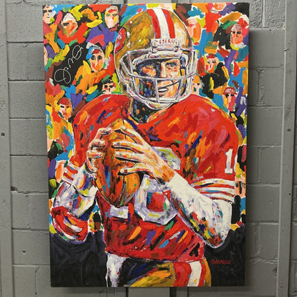 Joe Montana 1 Autographed Stango Painting - GT - Wholesale.com