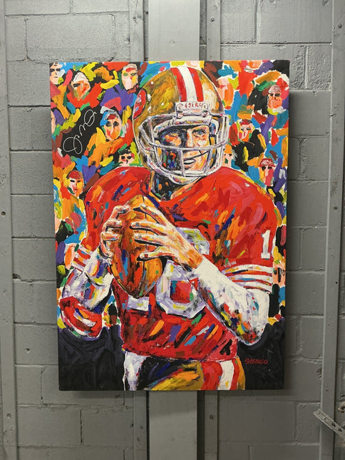 Joe Montana 1 Autographed Stango Painting - GT - Wholesale.com