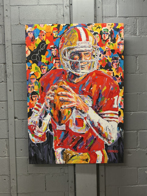 Joe Montana Autographed Stango Painting - GT - Wholesale.com