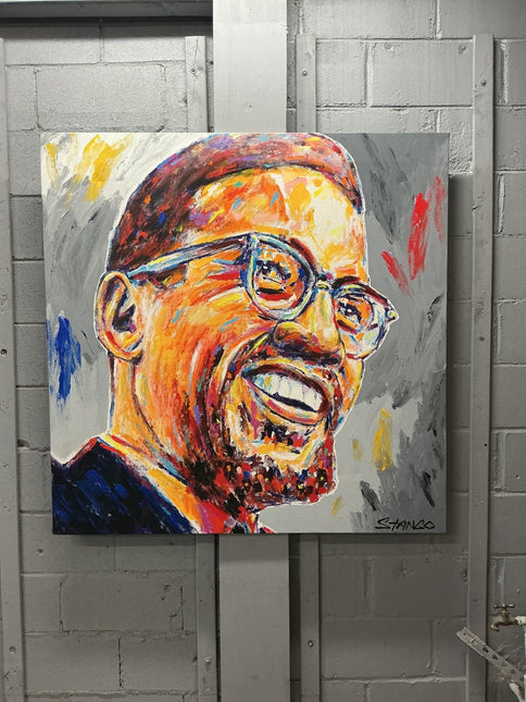 Malcom X Stango Painting - GT - Wholesale.com