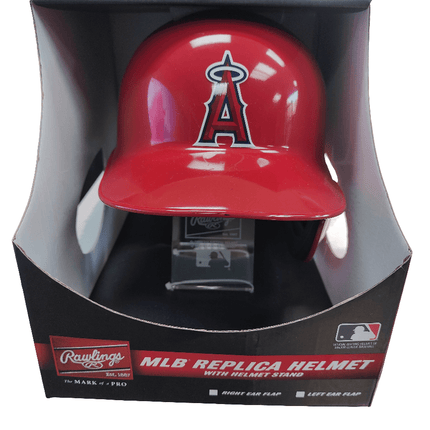 Los Angeles Angels Rawlings Full Size Authentic Left Handed Batting Helmet - Right Flap Regular - GT - Wholesale.com