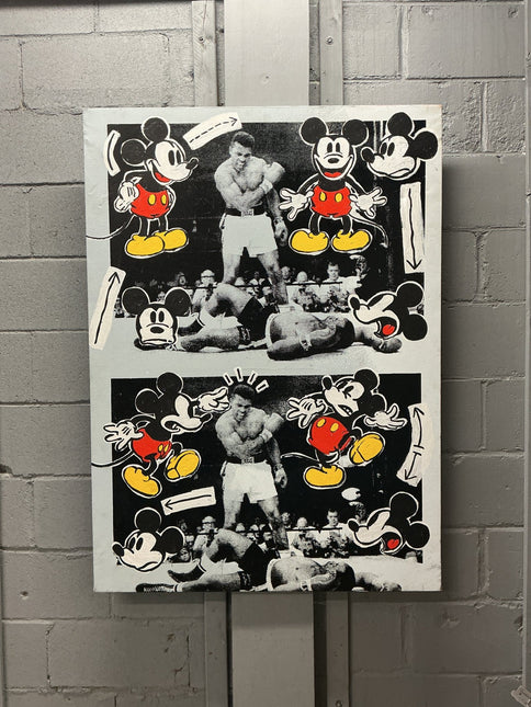 Muhammad Ali and Mickey Mouse Stango Painting - GT - Wholesale.com