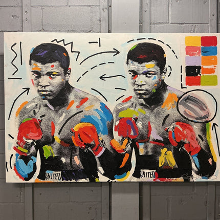 Muhammad Ali Double Stango Painting - GT - Wholesale.com