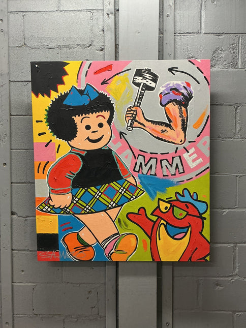 Nancy, Arm & Hammer, and Charlie The Tuna Stango Painting - GT - Wholesale.com