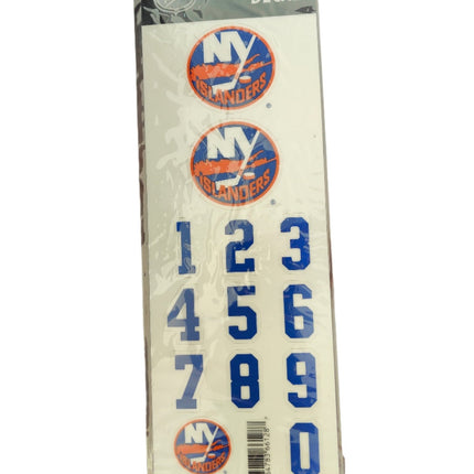 New York Islanders Sportstar NHL Hockey Helmet On - Ice Decals Kit - White - GT - Wholesale.com