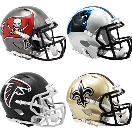 NFC South Riddell SPEED Mini Helmet Set