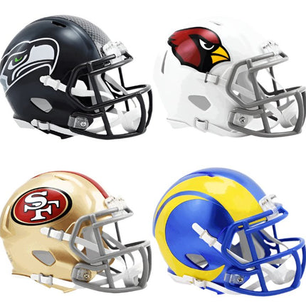 NFC West Riddell SPEED Mini Helmet Set