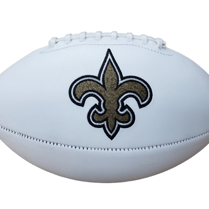 New Orleans Saints Rawlings Jarden Sports NFL Team Signature Autograph White Panel Football - GT - Wholesale.com