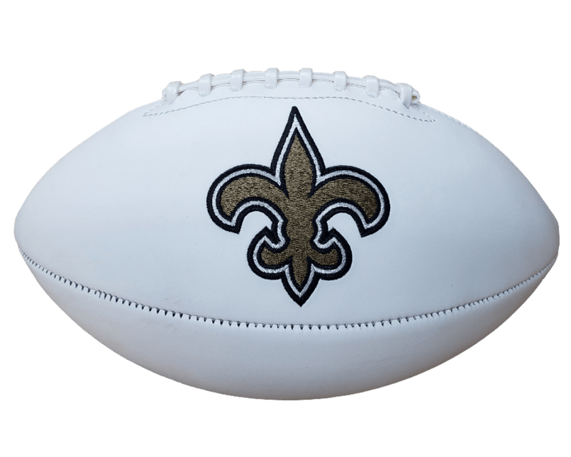 New Orleans Saints Rawlings Jarden Sports NFL Team Signature Autograph White Panel Football - GT - Wholesale.com