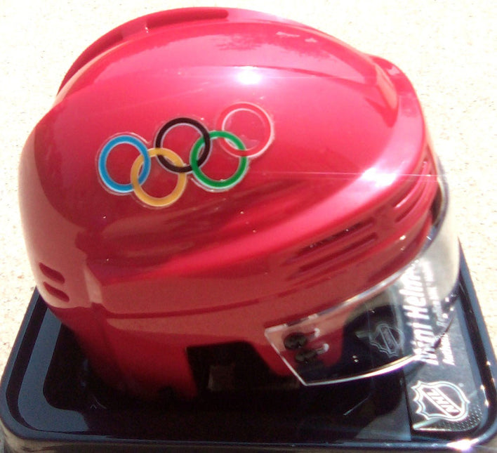 Olympics Hockey Logo SportStar Official Player Mini Helmet - Red