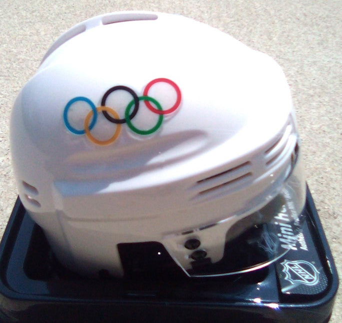 Olympics Hockey Logo SportStar Official Player Mini Helmet - White