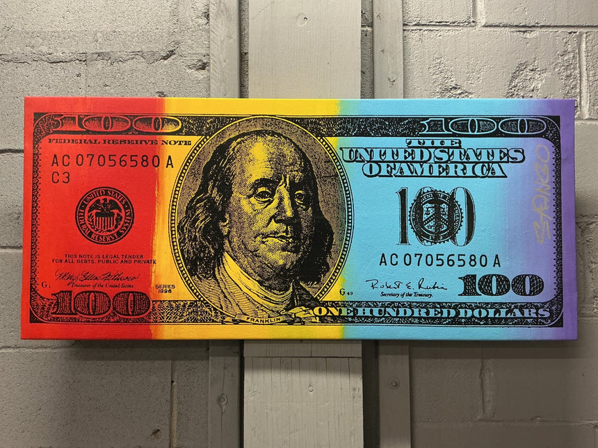 One Hundred Dollar Bill Stango Painting - GT - Wholesale.com