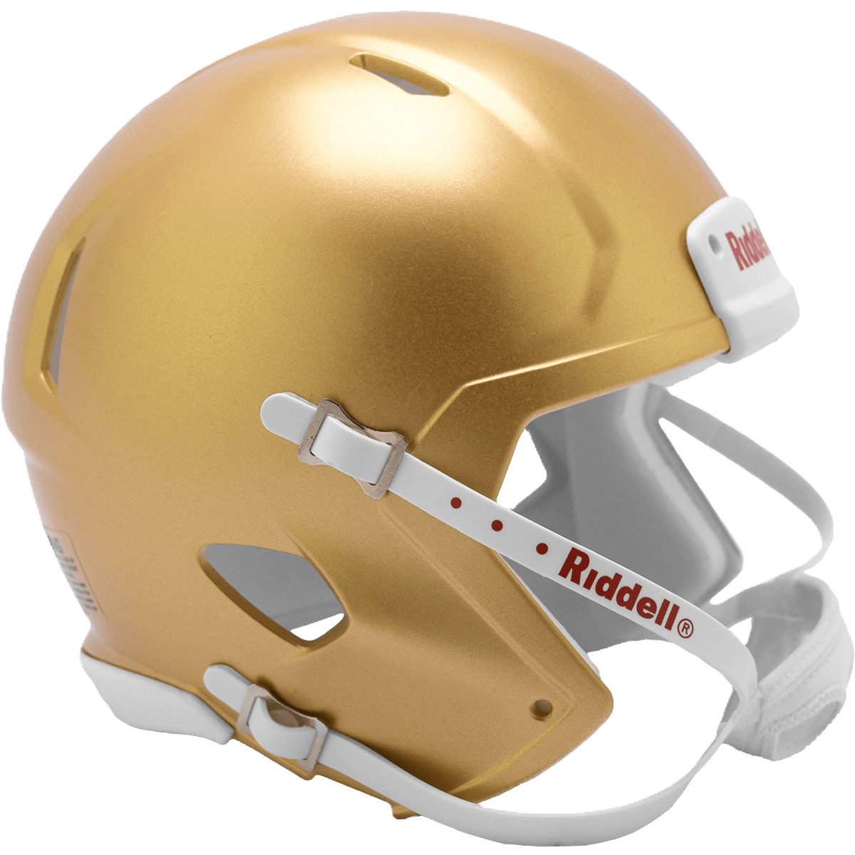 football blank helmet Blank South Bend Gold Riddell Speed Customizable Football Mini Helmet Shell