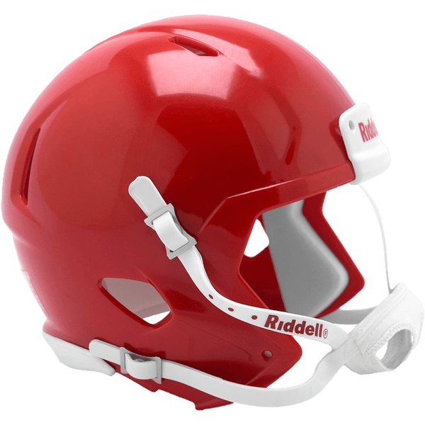 Blank KC Red Riddell Speed Customizable Football Mini Helmet Shell