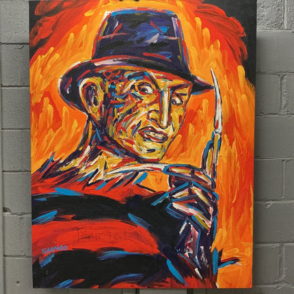 Robert Englund Autographed Freddy Krueger Stango Painting - GT - Wholesale.com