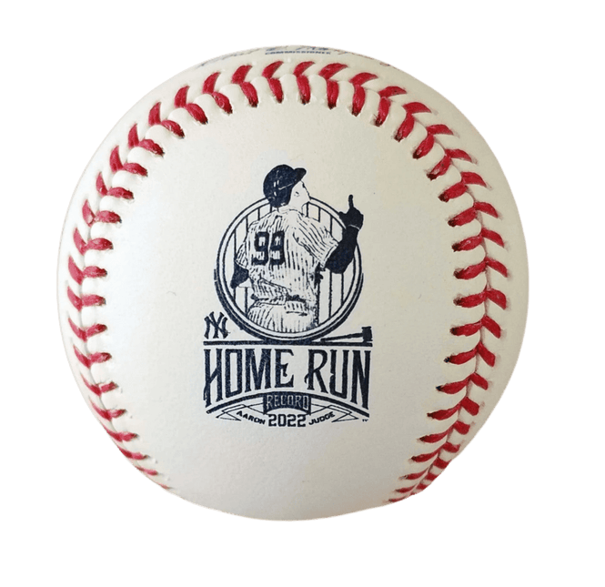 Aaron Judge 62nd HR A.L. Record Home Run New York Yankees Rawlings Official MLB Leather Game Baseball Robert Manfred - 1 - GT - Wholesale.com