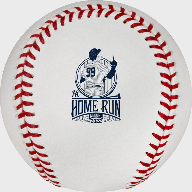 MLB Aaron Judge AL Home Run Record Commemorative Rawlings Baseball In Cube