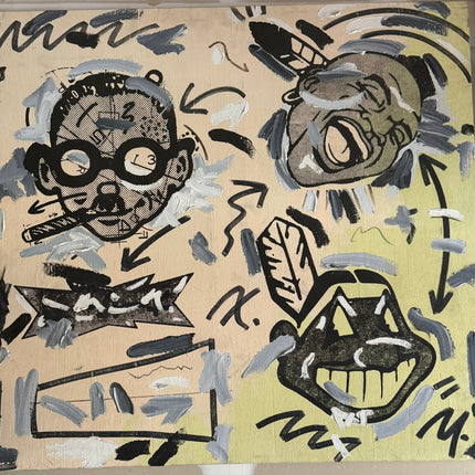 Stango Painting Collage 36 in x 36 in x 1in - GT - Wholesale.com