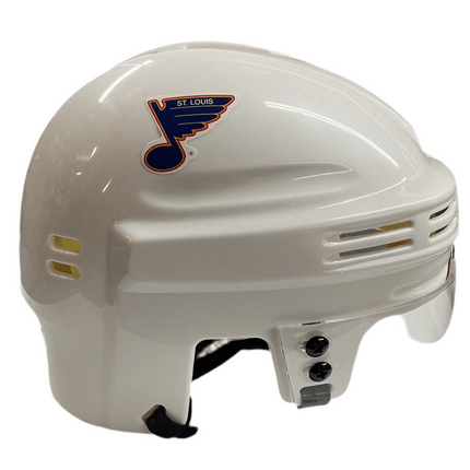 St. Louis Blues T/B SportStar NHL Hockey Player Mini Helmet - White - GT - Wholesale.com