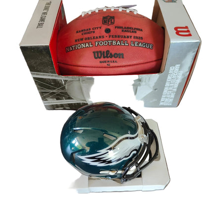 Super Bowl 59 Champ Football + Super Bowl Champ Mini Helmet - GT - Wholesale.com