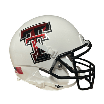 Texas Tech Red Raiders White Schutt NCAA College Football Authentic Mini Helmet - GT - Wholesale.com