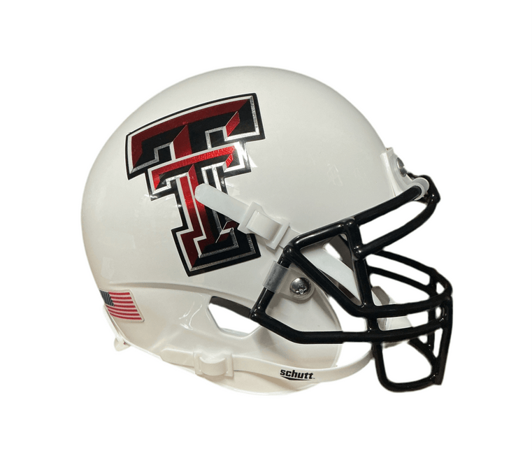 Texas Tech Red Raiders White Schutt NCAA College Football Authentic Mini Helmet - GT - Wholesale.com