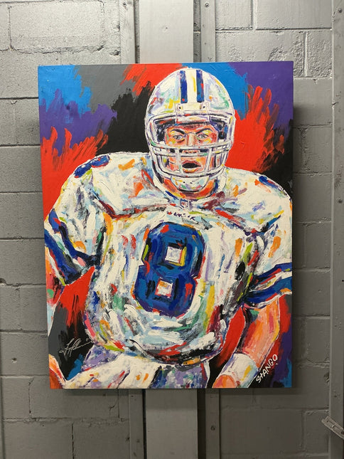 Troy Aikman Autographed Stango Painting - GT - Wholesale.com