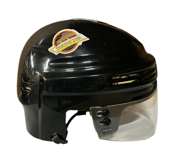 Vancouver Canucks T/B SportStar NHL Hockey Player Mini Helmet - Black - GT - Wholesale.com