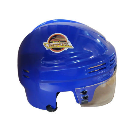 Vancouver Canucks T/B SportStar NHL Hockey Player Mini Helmet - Royal - GT - Wholesale.com