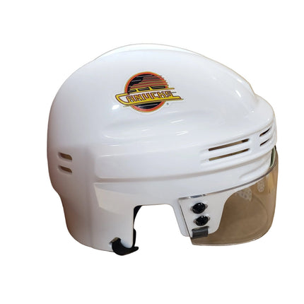 Vancouver Canucks T/B SportStar NHL Hockey Player Mini Helmet - White - GT - Wholesale.com